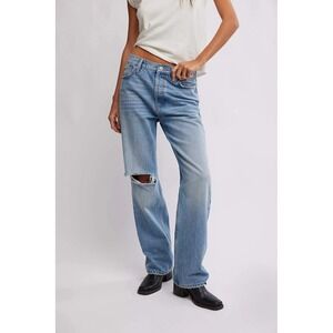 Free People x We the Free Holly Bootcut High Rise‎ Jeans Blue Wash 24 NWT